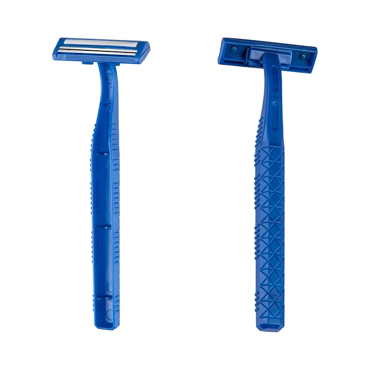 

Professional cheap Safety Men Twin Blade Plastic Disposable Hotel Razor, Customized color