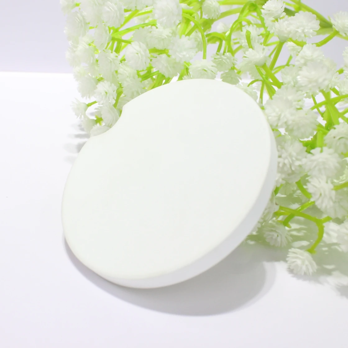 

Hot Sale Fujian Sublimation Car Blank 6.5cm Coaster, White