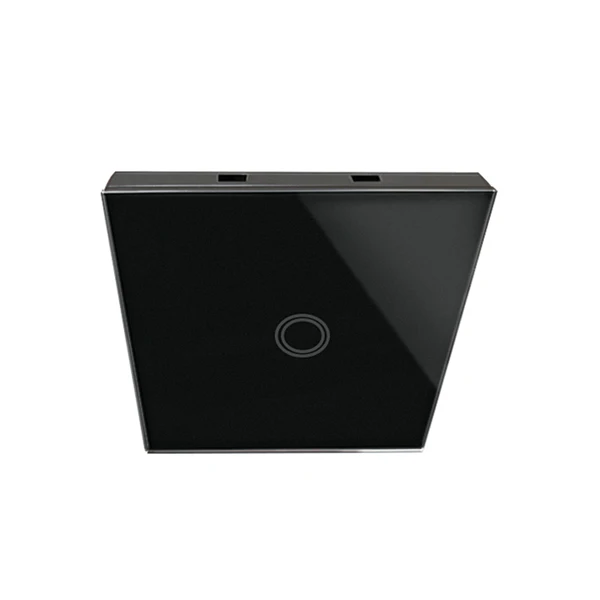 

T433 86 Type Wall Touch Panel Sticky 1 Gang 433MHz Wireless RF Remote Control Transmitter Automation, White / golden / black
