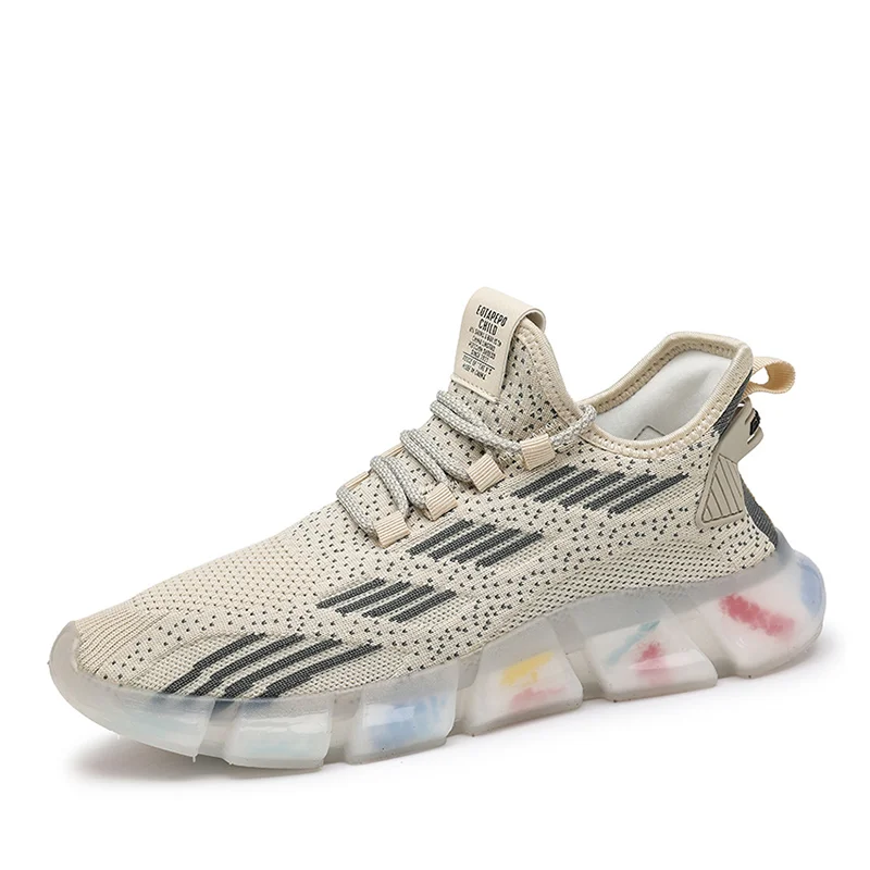 

Wholesale Summer New Style Men's Shoes Popcorn Lightweight Breathable Mesh Casual Yezzy Daddy Shoes