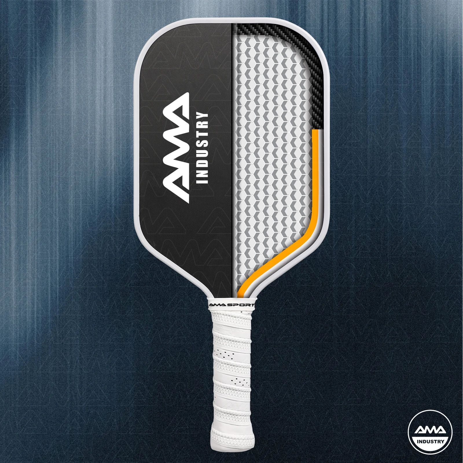 AMA SPORT High End Kevlar Carbon Fiber with Power Core Double Foamed Edge Structure USAPA Approved Pickleball Paddle