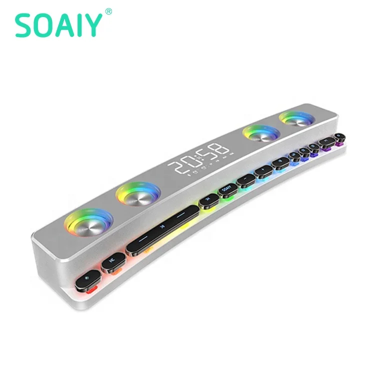 

SOAIY SH39 caixinha de som soundbar Speakers Surround stereo music player RGB light gaming blue tooth subwoofer wireless speaker