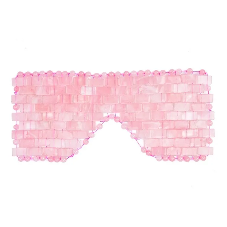 

RTS OEM jade / rose quartz eye mask / eyemask for travel, Pink