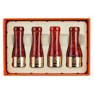 Image of CIGARLOONG Printing Cigar Mouthpiece Set for Men and Women Short Cigar Holder black red CP-0003