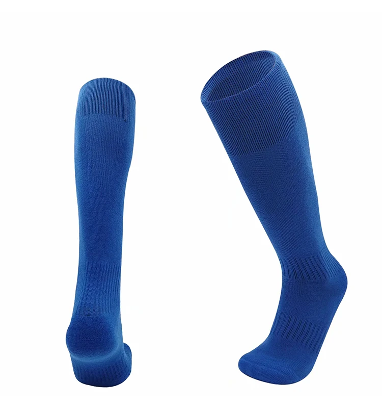 批发白色涤纶氨纶足球袜