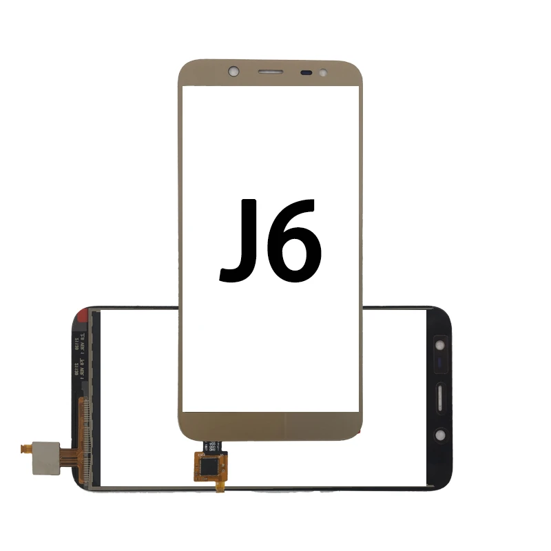 

New Lcd touch For J600 J6 For samsung J600 mobile display and touch, Black/gold