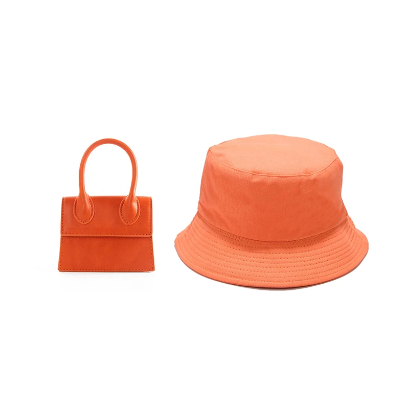 

Trending Handbags New Small Purse Tote Set Matching Bucket Hats and Purse Set