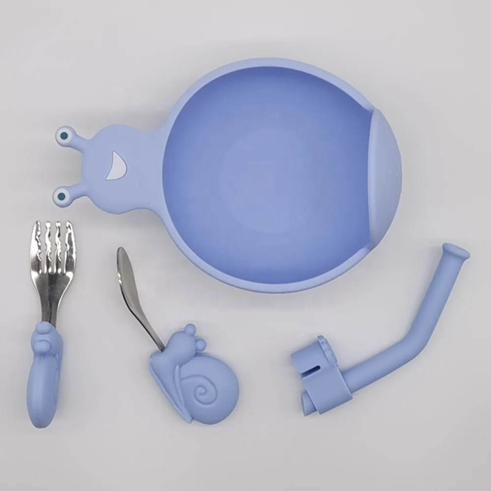 

Hot Sale Factory Direct Price Silicone Dining Bowl Plate Set For Baby Feeding