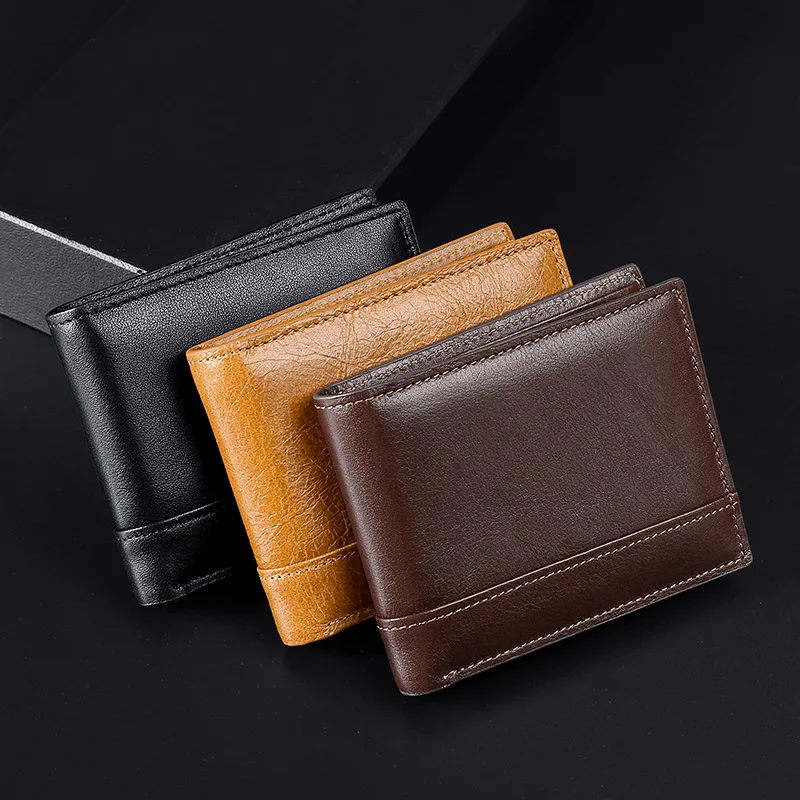 

Wholesale men's minimalist leather wallet for men