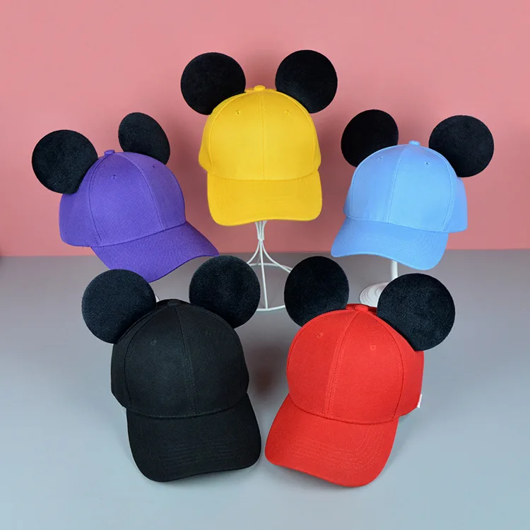 Acrylic Polyester Mouse Ears Baseball Cap