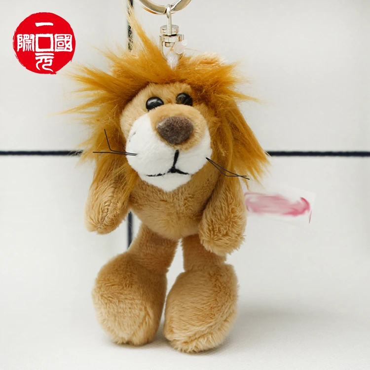 

Wholesale birthday gifts wedding standing cartoon small pendant doll soft plush lion king toys