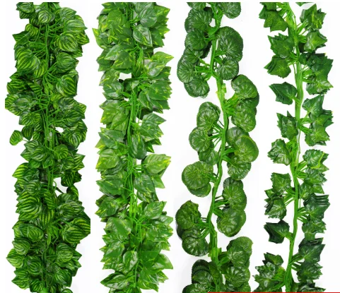 

Wholesale artificial ivy vine green leaf vine decoration, Green color