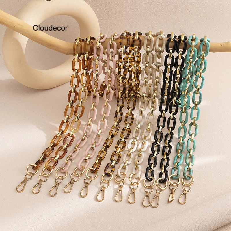 

Universal Acrylic Phone Crossbody Necklace Gold Phone Case Lanyard Women Fashion Acrylic Chain Mobile Phone Chain Strap 120cm