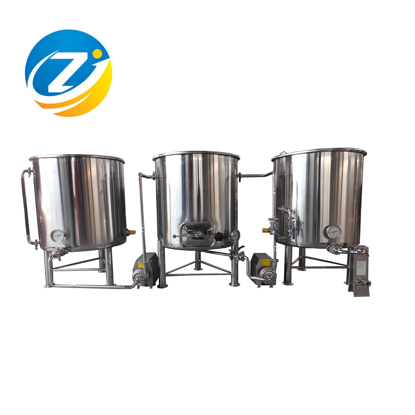 
100L beer brewing system mash lauter tun with agitator steel 304 100% 