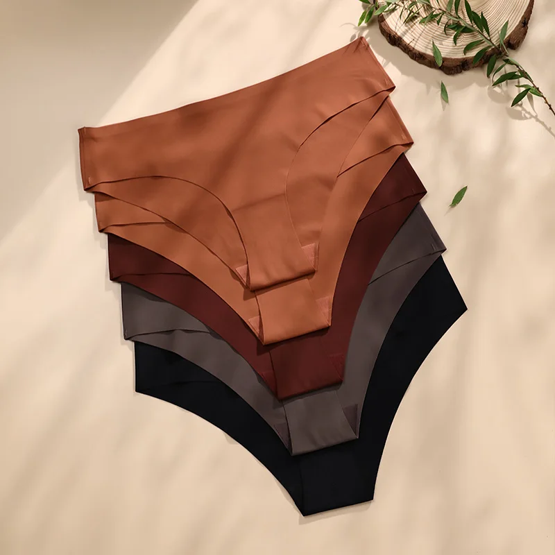 

Hot Sale Seamless Panties Women Bikini Hipster Double Layer Waist Band Ropa Interior Mujer Stretchy Women's Underwear