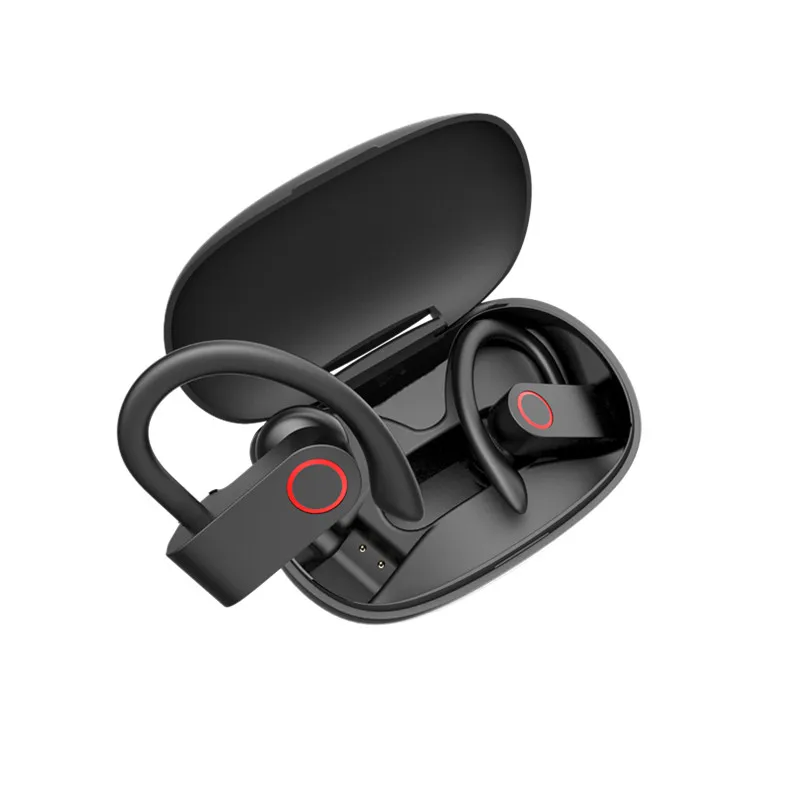 

Hot selling 2021 amazon ipx7 blutooth 5.0 tws wireless earphone sport earhook headset a9s