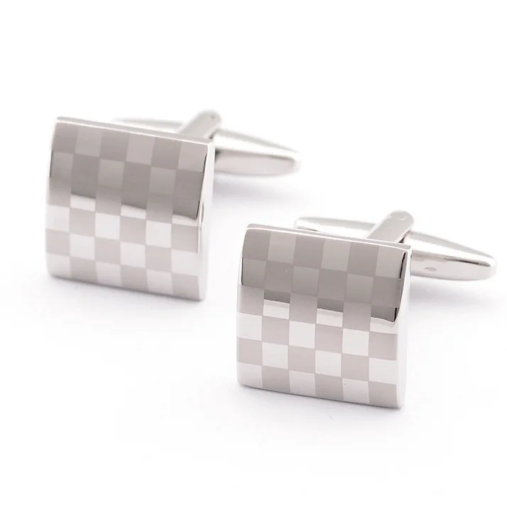 

Simple Laser Plaid Men'sCcuff Links French High Quality Cuff Links, 4 colors available