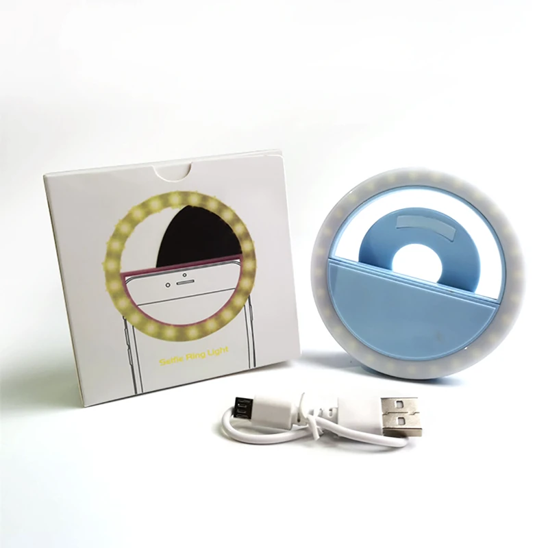 

Portable Flash Ring 36 LEDS Luminous Ring Clip Light Universal Selfie Lamp Mobile Phone Lens fill light