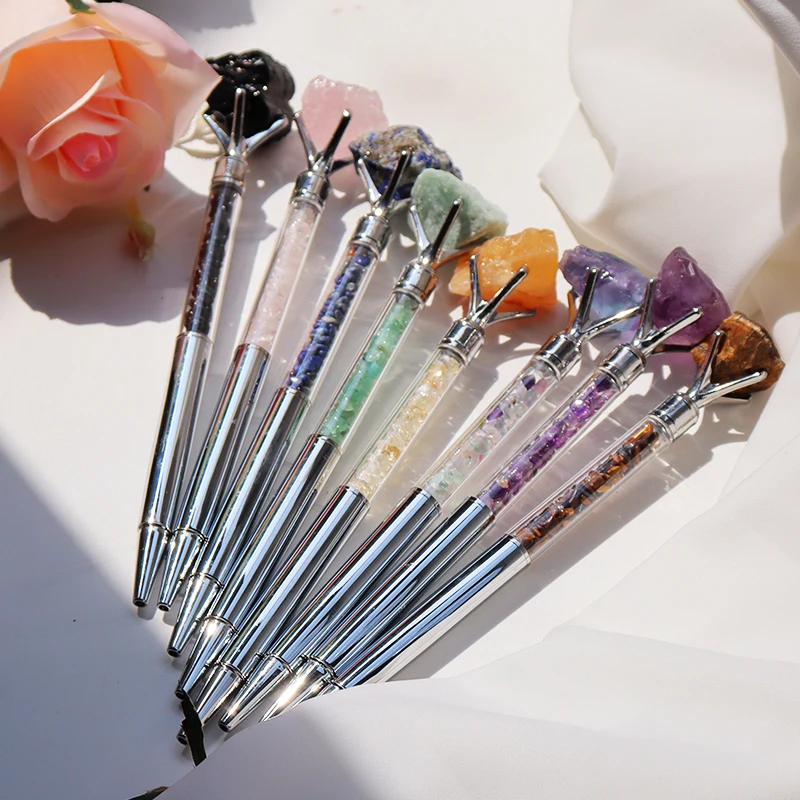 

wholesale crystal pens crystal stone diamond bling rock writing pens with crystals