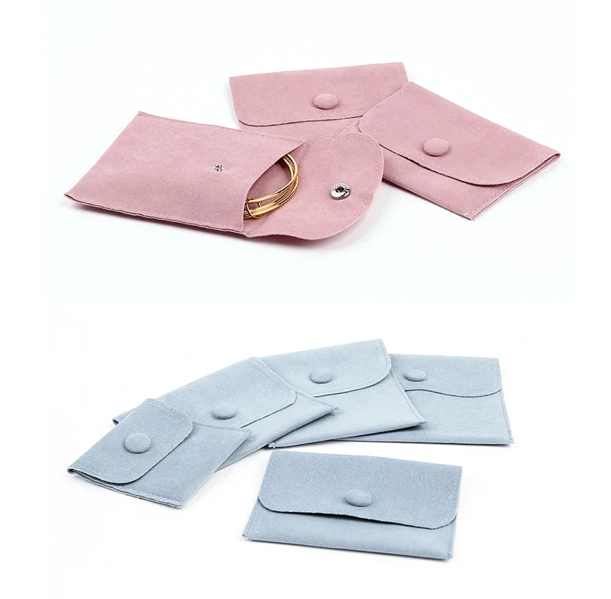 

Flannelette Jewelry Packaging Pouches Bags With Logo Custom For Women