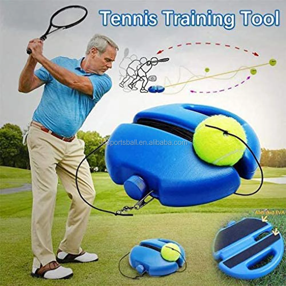 Solo Tennis Trainer Set Practice Single Self-Study Training Tool Rebound Ball 