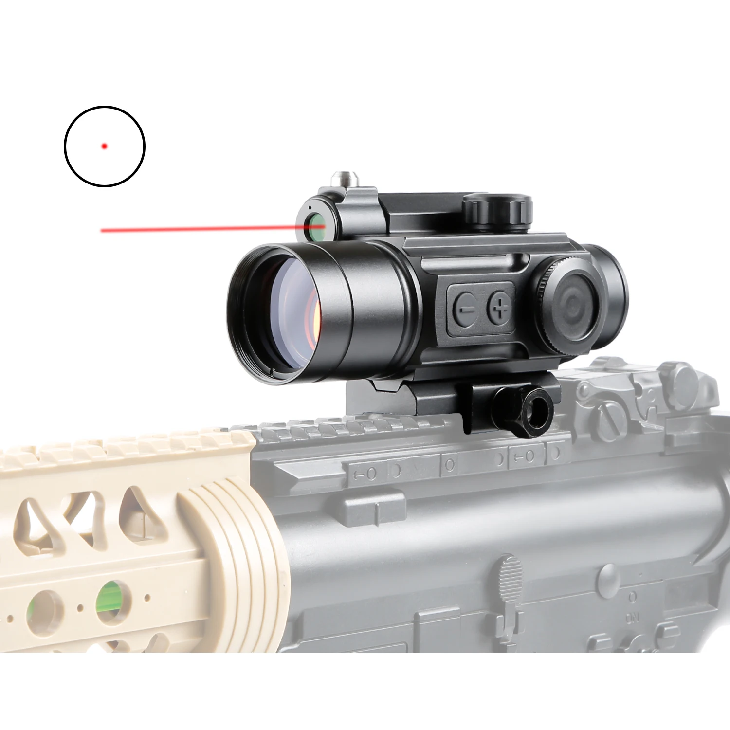 

Factory wholesale HD-25 red dot sight holographic red dot collimator riflescope excellent quality tactical scope, Black