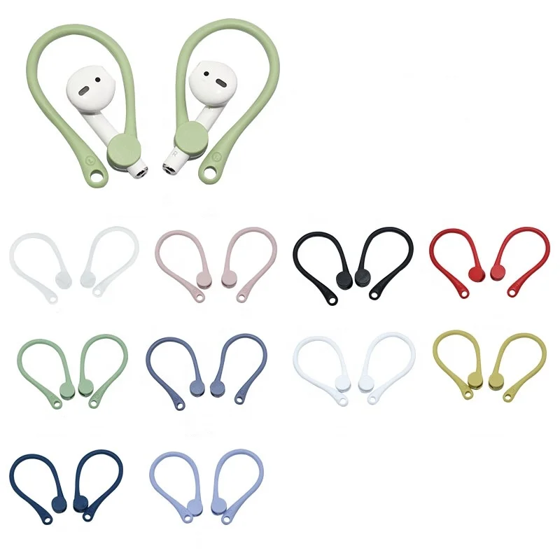

Colorful Silicone Anti Lost Earhooks For Sports Style For Apple Airpods Ear Hooks