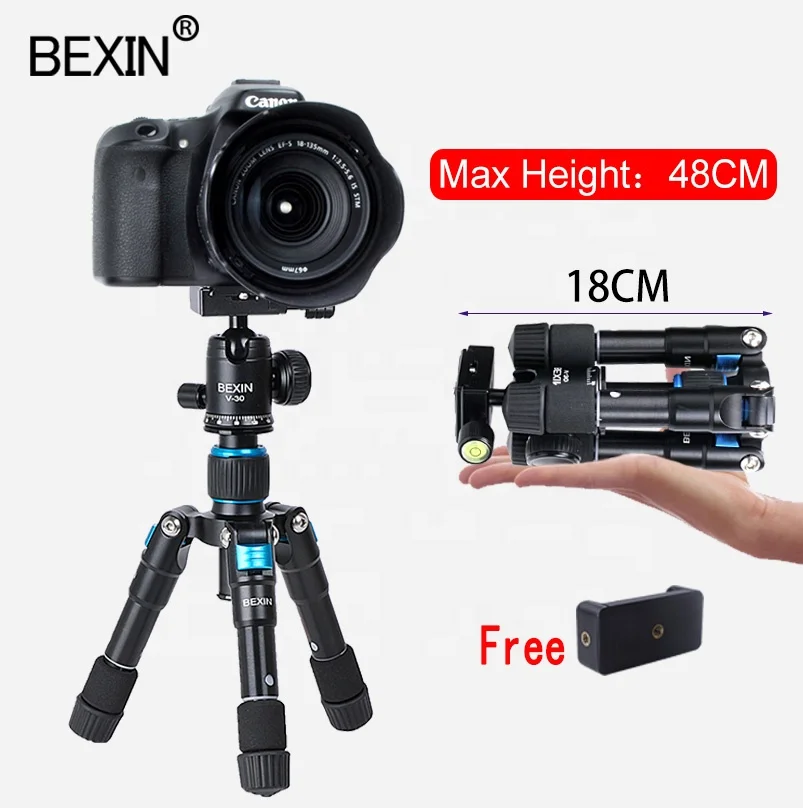 

Manufacturer Foldable aluminum pocket compact macro safety cell mobile phone holder mount mini table dslr camera tripod stand