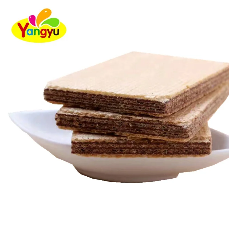 
Chocolate Flavor Crispy Wafer Biscuits 