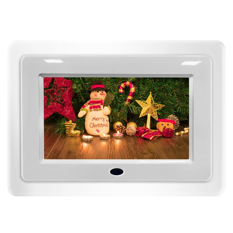 

7Inch Digital Picture Frame with Touch Screen high resolution LCD display Email, iOS and Android app with cd Card, Black white
