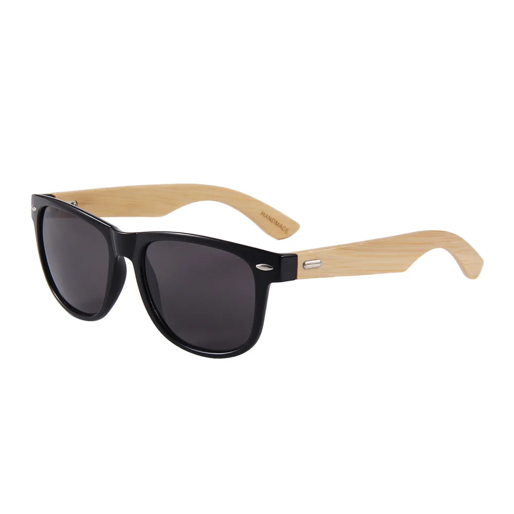 

High fashion pc frame bamboo wood sun glasses with pins
