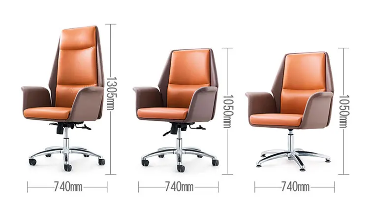 Dious office ergonomic manager chair revolving high back PU leather chair