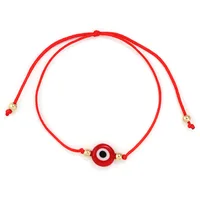 

New Top Selling Simple Design Lucky Evil Eyes Charms Bracelet Black Blue Red Rope String Bracelet For Women Men