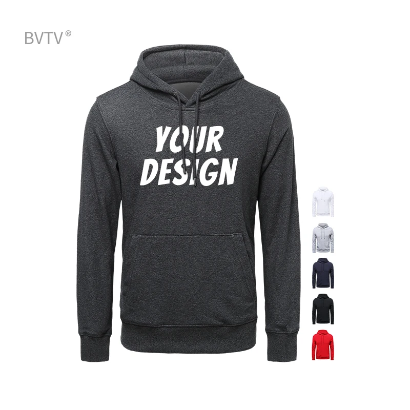 Clothing Manufacturers Custom Hoodie Pullover Embroidered logo Plain Cotton Hoodie Black Men's Hoodies Unisex