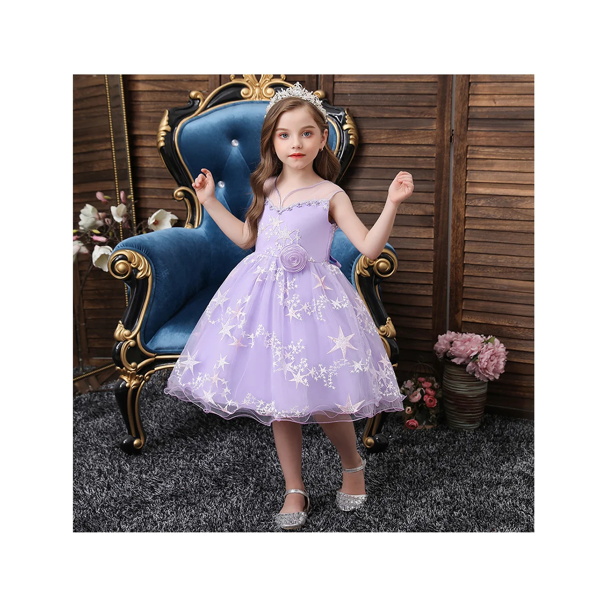 

New Summer Baby Girl Sleeveless Skirt 2021 Aisha Princess Skirt Girls' Gauze Skirt Children Birthday Party Dress