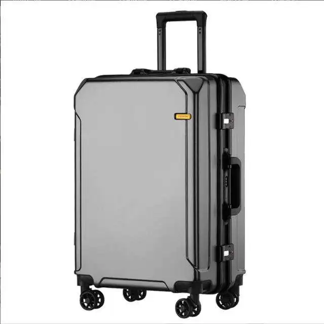 

2021 Hot Sale Universal Wheel Printed Trolley Case Aluminum Luggage Carry On Luggage Suitcases Sets Custom Suitcase