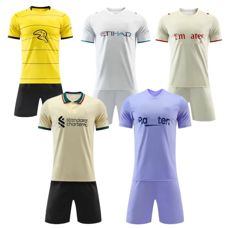 

Hot Sale Breathable Soccer Uniform Set Football Uniform Custom Soccer Wear Football Customize Your Name Team