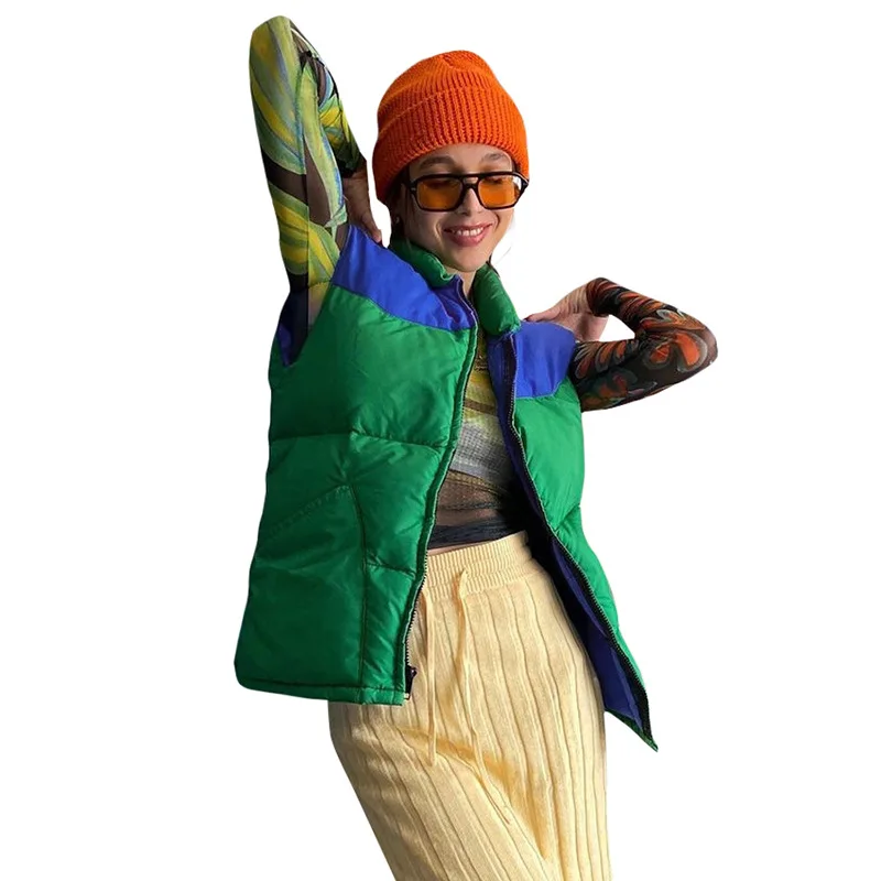 

2022 Lady Jacket puff Sleeve Woman Denim Jean Jacket zipper waistcoat puff sleeve Jacket, 3 colors