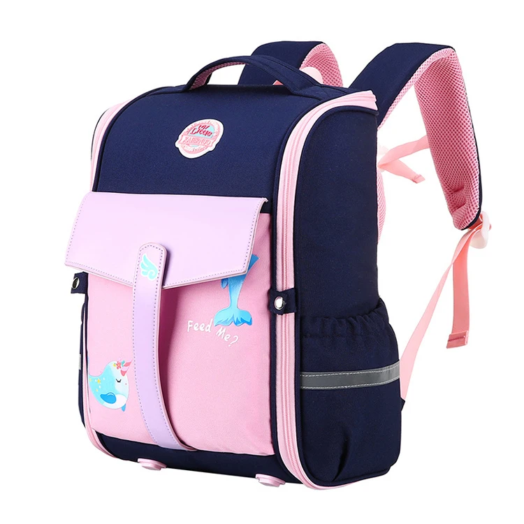 

School Bags Child Pink Unicorn Nylon Printing Backpack Kindergarten Student Cute Girls Children's Schoolbags, Customized color