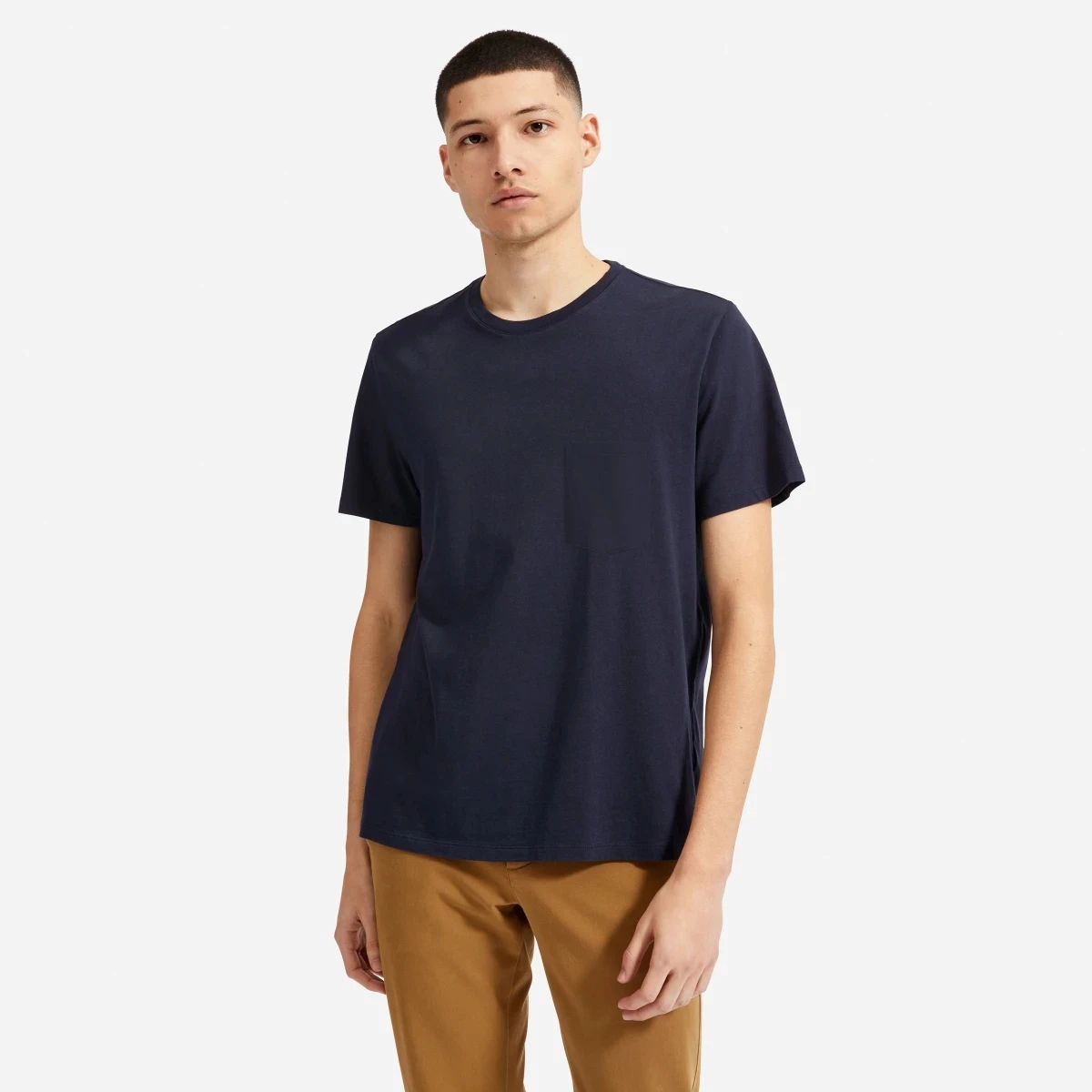

Casual Custom Logo Organic Cotton Men T-shirt With Pocket, Customized colors