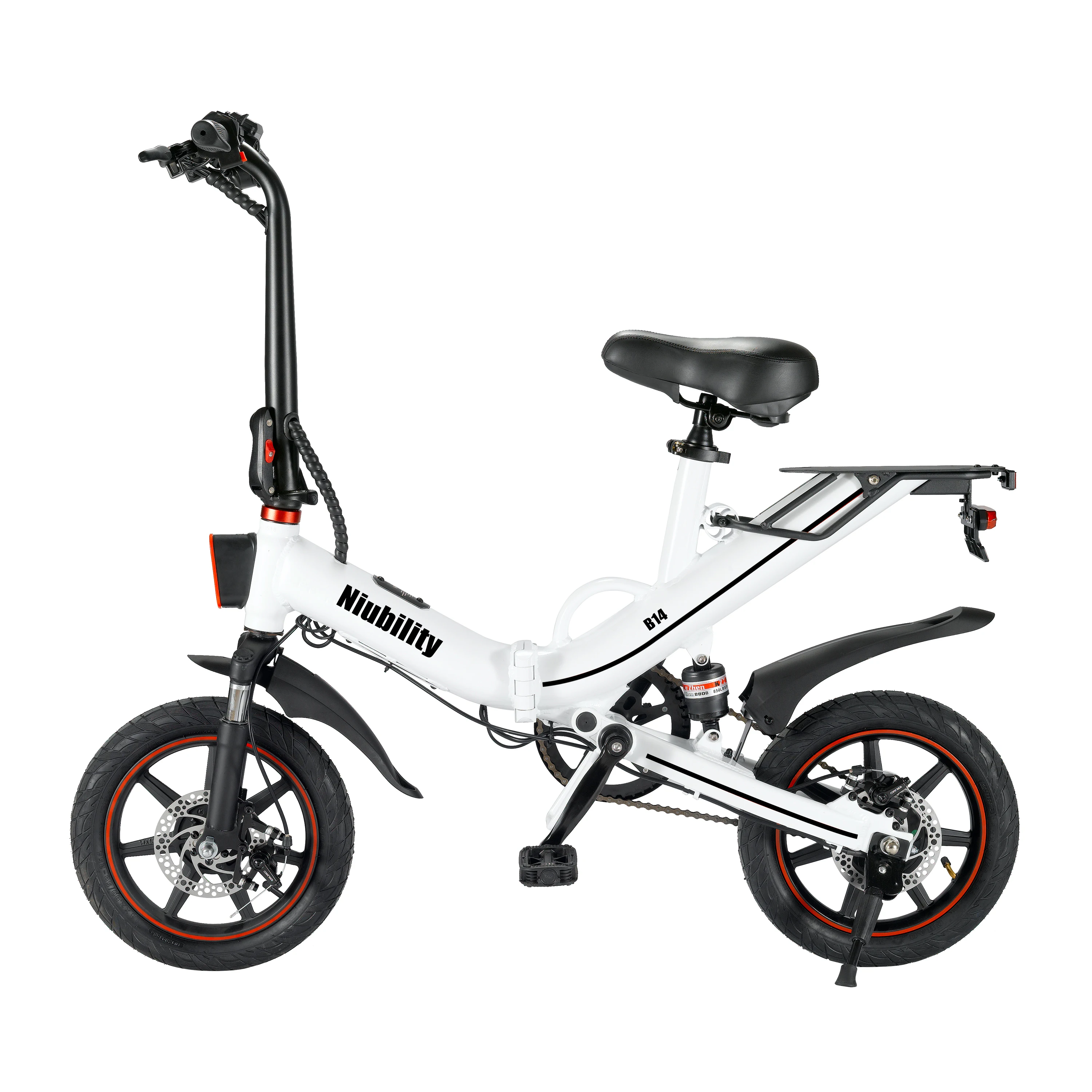 

EU Warehouse Delivery Niubility B14 15Ah 48V Battery 400W Brushless Motor 14 Inches electric city bike 25km/h Top Speed