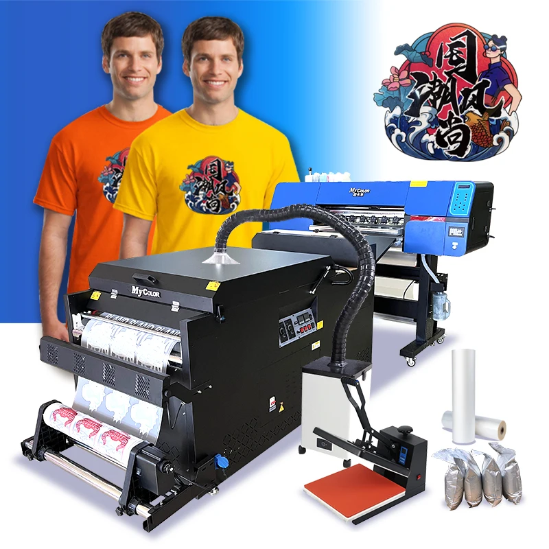 

Mycolor Digital dtf pet film printer T shirt Textile printing machine dtf printer 60cm with dual Eps I3200/4720/xp600 printheads