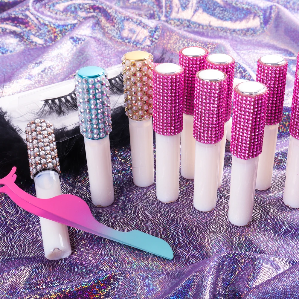 

Private label custom lashglue adhesive eyelash glue wholesale eyelash glue pen for mink lashes, Black