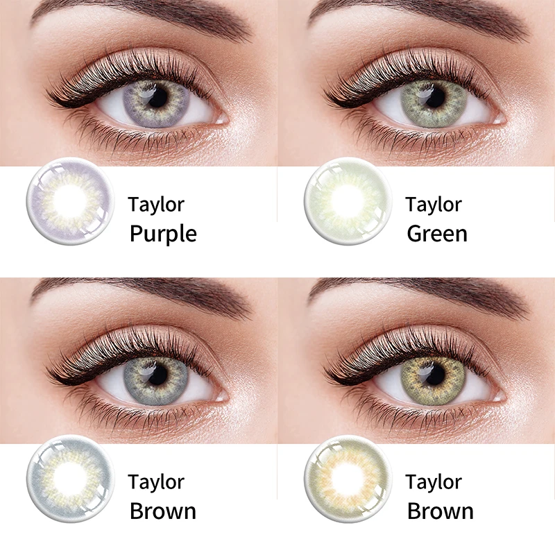 

Free shipping sample contact lenses colored contact lens millcreek natural 3-tone prescription eye lens