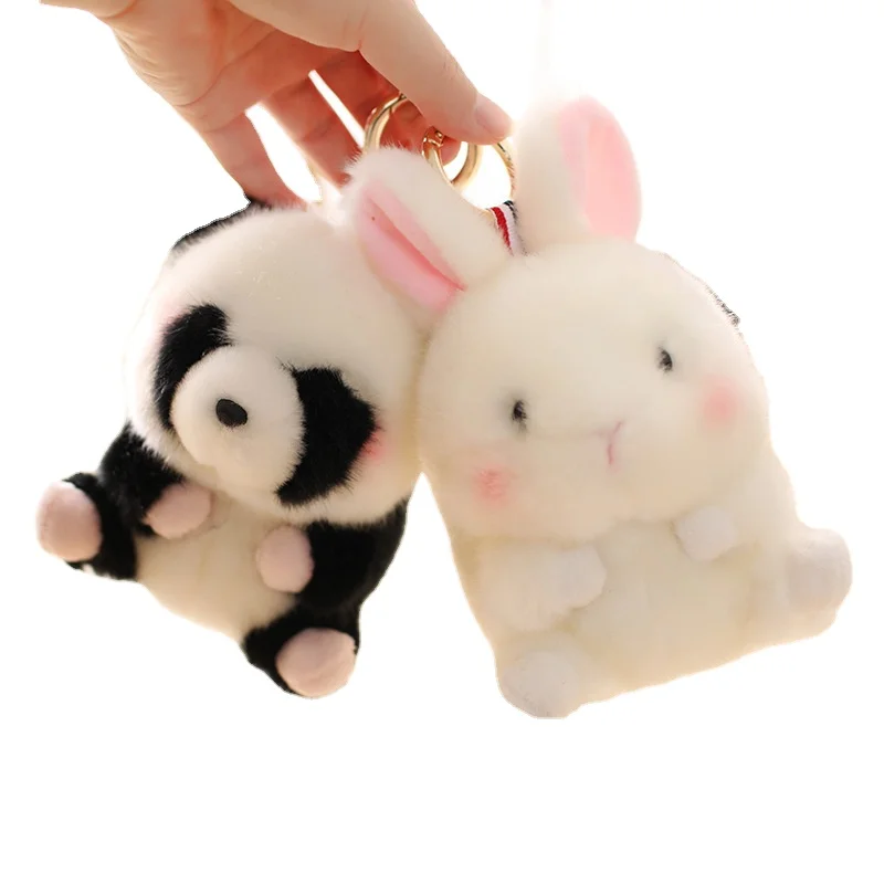 

Cute panda doll bag bag pendant hamster rabbit plush toy small doll