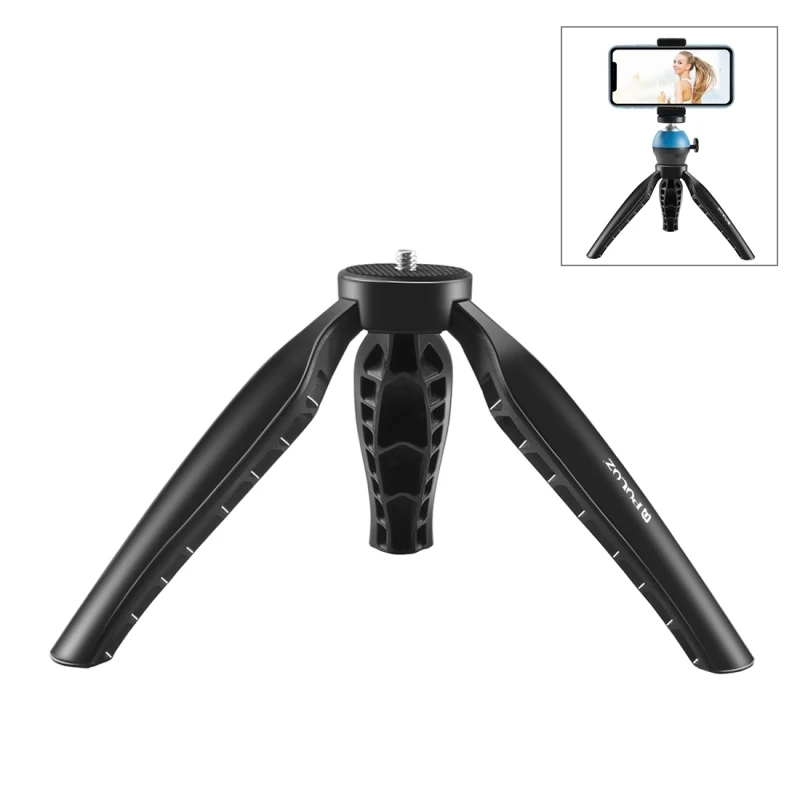 

Factory Price PULUZ for DSLR Camera Tripod Mount, Hot Sell ABS Desktop Tripod Mount with 1/4 inch Screw, Best Sell Mini Tripod