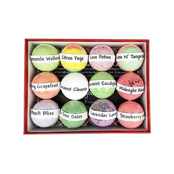 

A Large Number of Spot Wholesale Natural Organic 12 Bath Bombs Moisturize and Moisturize Essential Oil Bath Bomb Set, Colorful