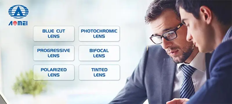 RX 1.56 hmc green coating flat top bifocal photochromic optical lens
