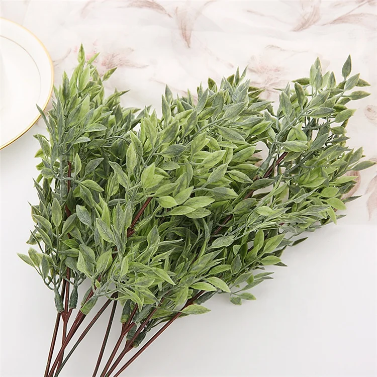 

QSLH-PE025 Wedding Green Setting Wholesale Artificial Plants for Wall Decoration