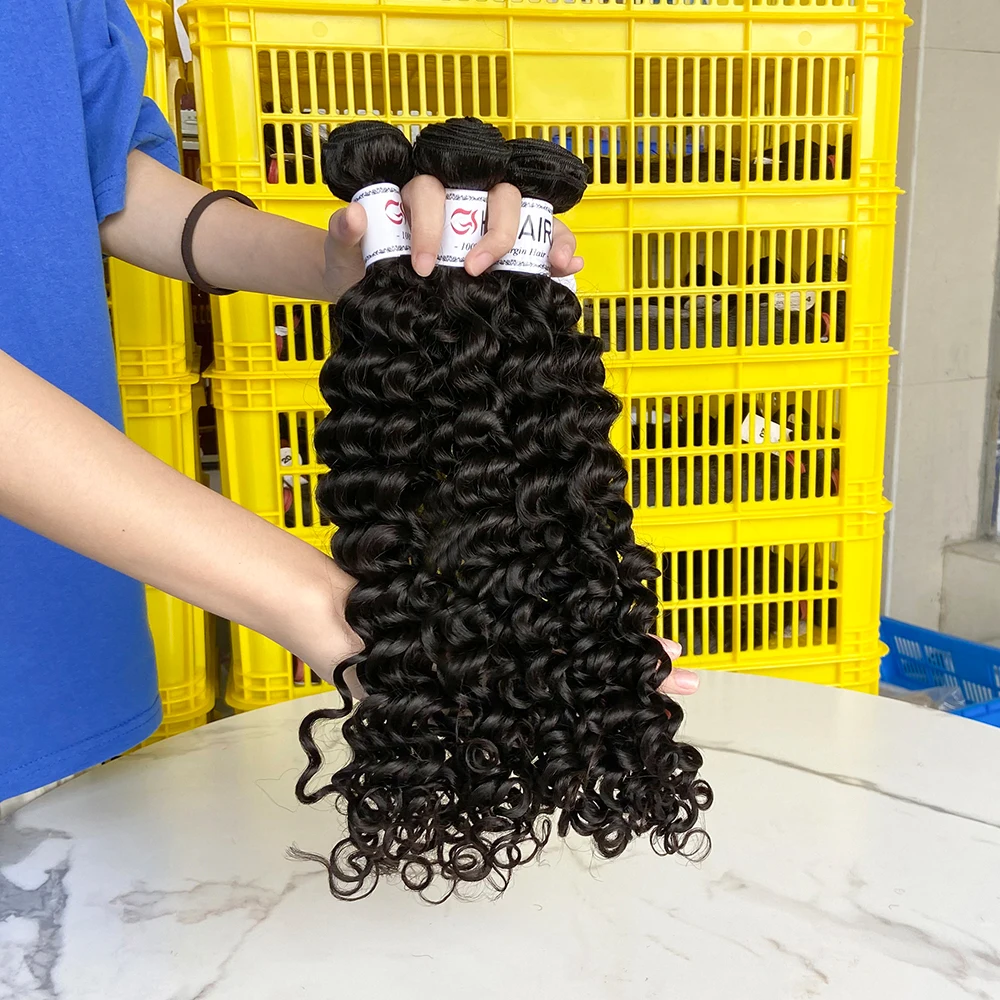 

Wholesale Factory Price Burmese Curly Hair Vendor Unprocessed 100 Human Deep Curly Raw Burmese Curly Virgin Hair For Black Women, Natural color